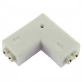 Connecteur rigide 2 pins 90° à visser pour Rubans LEDs unicolores