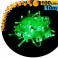 Guirlande lumineuse animée de 100 LEDs vertes - 10 mètres pour intérieur ou extérieur