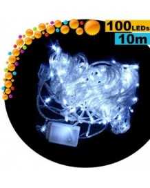 Guirlande lumineuse animée de 100 LEDs blanches - 10 mètres